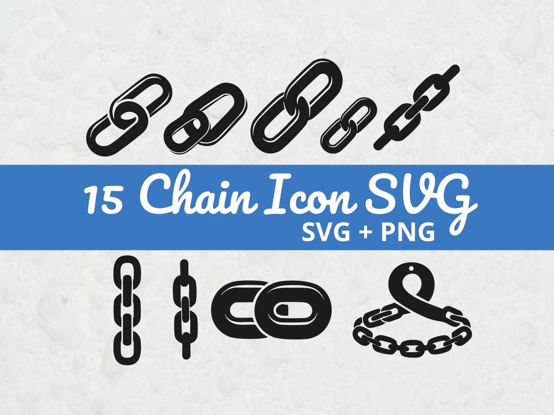 Chain SVG Bundle, Chain Icons SVG, Chain Clipart PNG, Link Chain Svg ...