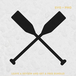 Crossed Oars SVG, Svg files for Cricut, Boat Clipart, Crossed Oars PNG, Sea Life svg, Nautical SVG, Rowing Svg, Nautical Svg, Oar Clipart