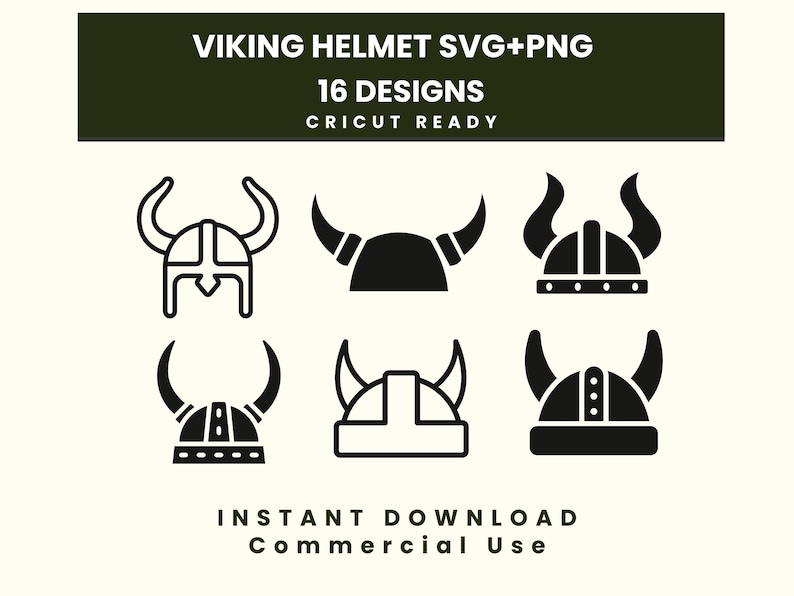 Viking Helmet Svg Bundle, Norse Helmet Clipart, Warrior Helmet Cut File, Cricut Viking, Nordic SVG, Pagan, Tattoo Design image 1