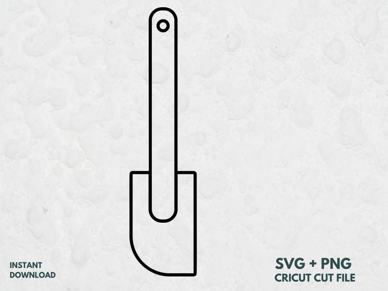 Kitchen Scraper SVG, Dough Scraper Cut File, Baking Tools for Cricut ...