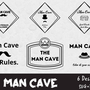 Man Cave SVG, Man Cave Sign SVG, SVG Files for Cricut, Signs Png, Man ...