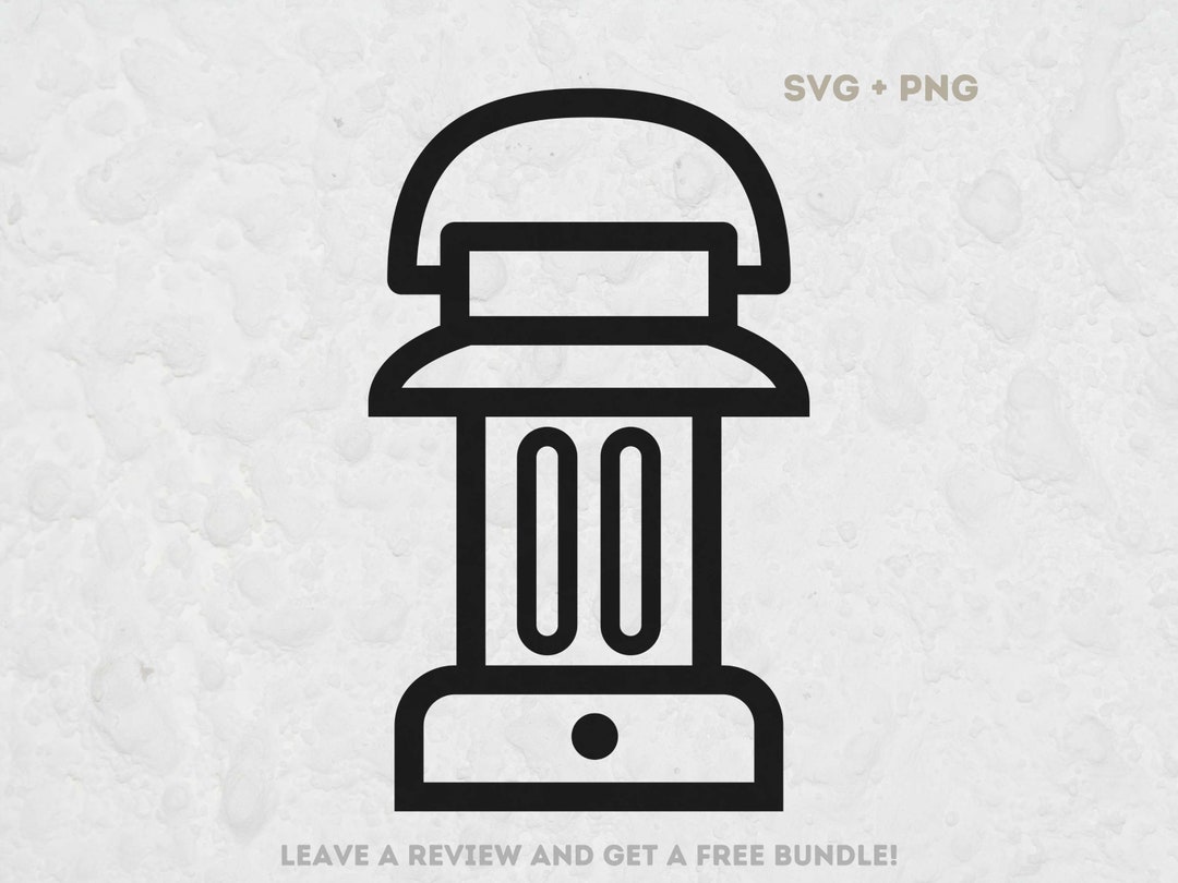 Camping Lantern Svg, SVG Files for Cricut, Lantern Vector, Lamp SVG