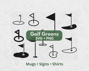 Golf Green SVG, SVG Files for Cricut, Golf Clipart , Golf SVG, Green svg, Flag Clipart, Golfing Svg, Golf Flag Svg, Golf Cut File, Golfing