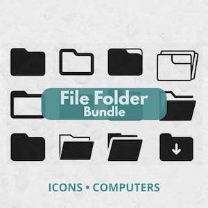 File Folder Svg, SVG Files for Cricut, Folder Icon Pack, File Svg, Computer Clipart, Computer Folder SVG, Filde Folder Icon, Computer Design