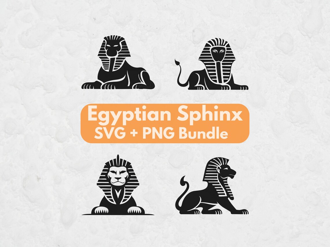 Egyptian Sphinx SVG Bundle, Ancient Egypt SVG, Sphinx Clipart PNG ...