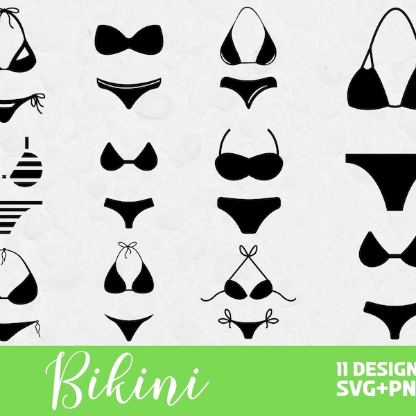 Bikini Svg Bundle, Bikini Cut Files, Summer Svg, Svg Files for Cricut, Cricut SVG, Paperdoll Clipart, Beach Svg, Bikini Clipart, Tropical