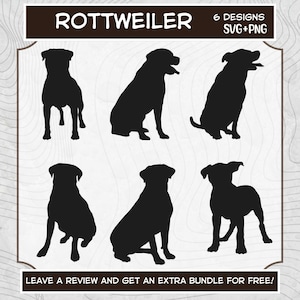 Rottweiler Svg, SVG Files for Cricut, Silhouette Svg, Rottweiler PNG, Dog SVG, Rottweiler Clipart, Dog Clipart, Cut Files, Dog Owner Gift