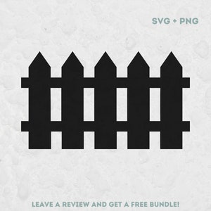 Fence Svg, Svg Files for Cricut, Fence Clipart, Fence Cut File, Picket Fence SVG, Farmhouse Clipart, Fence PNG, Garden Svg, Fence Silhouette