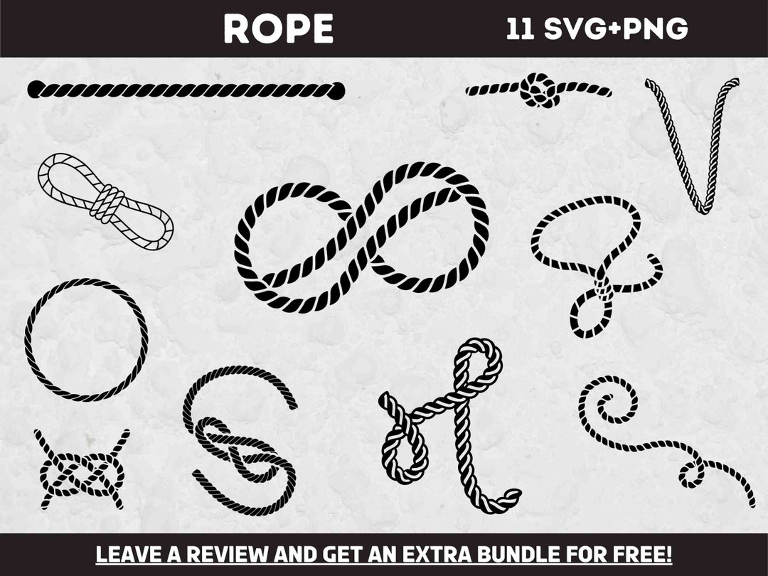 Rope SVG Bundle, Rope Clipart, Sailing SVG, Svg Files for Cricut, Knot