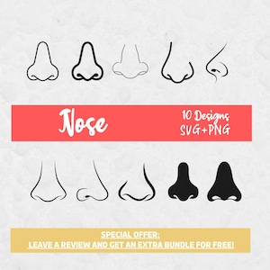 Neus Svg, Svg-bestanden voor Cricut, menselijke neus SVG, anatomie SVG, gezicht clipart, neus gesneden bestand, neus clipart, gezicht SVG, lichaam clipart, geur SVG