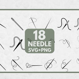 Pacote de arquivos SVG de agulhas, arquivos SVG para Cricut, SVG para artesanato, SVG para costura, SVG para moda, clipart de costura, arquivo de corte de agulha, clipart de agulha, artesanato