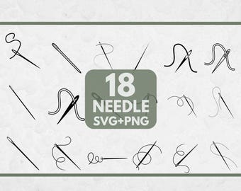 Needle SVG Bundle, SVG files for Cricut, Homemade Svg, Sewing SVG, Fashion svg, Sewing Clipart, Needle Cut File, Needle Clipart, Crafting