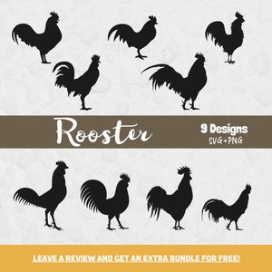 Coq SVG, Fichiers SVG pour Cricut, Coq Cut File, Farm Clipart Image, Ferme SVG, Coq Png, Coq Design Svg, Farm Clipart