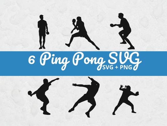 Table Tennis Svg, Table Tennis Vectors, Ping Pong SVG, Table Tennis Silhouettes, Ping Pong Clipart, Ping Pong Silhouettes, Cut Files, SVGs