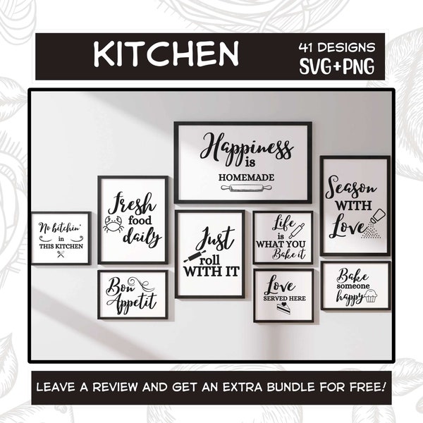 Kitchen SVG Bundle, Svg files for Cricut, Cutting Board Quotes, Kitchen SVG Cut File, Kitchen Quotes, Kitchen Wall Art, Cooking SVG, Cook