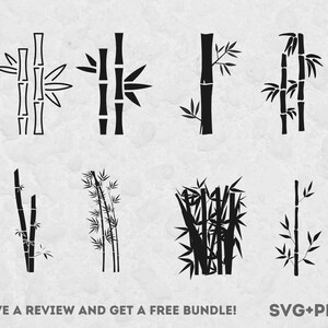 Bambus-Svg, SVG-Dateien für Cricut, Bambus-Schnitt-Datei, Natur SVG, Tropen-Svg, Panda-Svg, Baum-Svg, Bambus-Clipart, Outdoor SVG, Asien-Svg