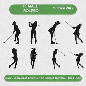 Golfspeler Svg Cut-bestand, SVG-bestanden voor Cricut, Golf SVG, Vrouwelijke Golfer SVG, Golf Clipart, Golfer Svg, Golf Silhouet, Groene Svg, Golfen