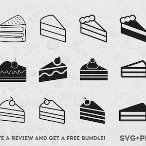 Kawałek ciasta SVG, pliki SVG dla Cricut, Clipart ciasta, Baker SVG, Clipart jedzenia, Ciasto SVG, Piekarnia SVG, Ciasto SVG, Pieczenie SVG, Projekt kawałka ciasta