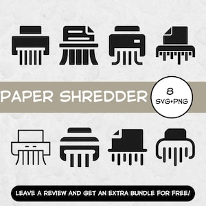 Paper Shredder SVG, SVG Files for Cricut, Paper clipart, Document Clipart, Shredder Cut File, Office Clipart Image, Paper Shredder PNG
