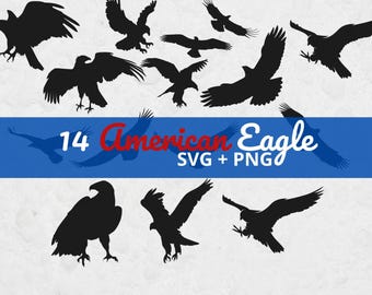 Eagle SVG Bundle, Svg files for Cricut, Bird SVG, Eagle Silhouette, Bird Clipart, Eagle PNG, Cut File, American Eagle svg