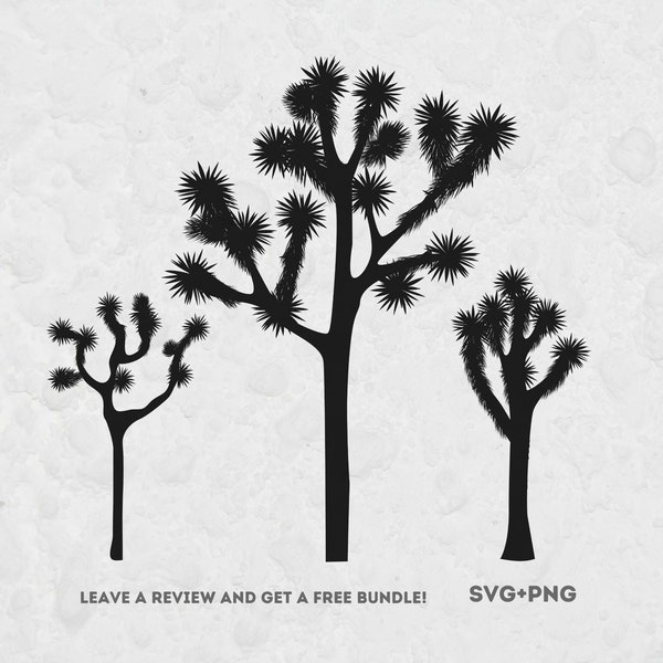 Joshua Tree PNG Bundle, SVG Tree, Tree clipart, Tree Svg, Joshua Tree Clipart, Outdoors Svg, Joshua Tree Silhouette