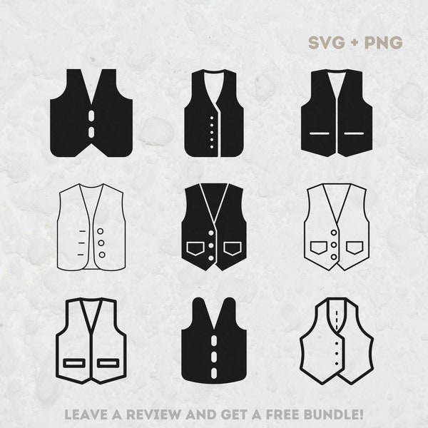 Waistcoat Svg Bundle, Svg Files for Cricut, Waistcoat Cut File, Suit Clipart, Wedding Suit Svg, Mens Fashion SVG, Vest SVG, Vest PNG, Wear