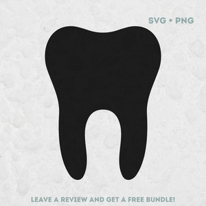 Tooth Silhouette Svg, SVG Files for Cricut, Dentist Svg, Tooth PNG, Tooth Cut File, Dental Clipart, Tooth Clipart, Dental Squad, Dental Work