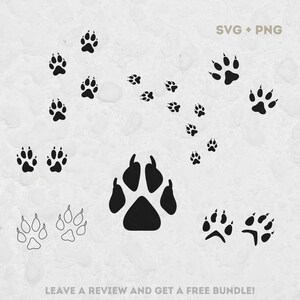 Fox Svg bundel, SVG-bestanden voor Cricut, Fox gesneden bestand, Fox Track Clipart, Fox Footprint Svg, Fox Clipart, Fox Paw SVG, Paw Print PNG, vossen Svg