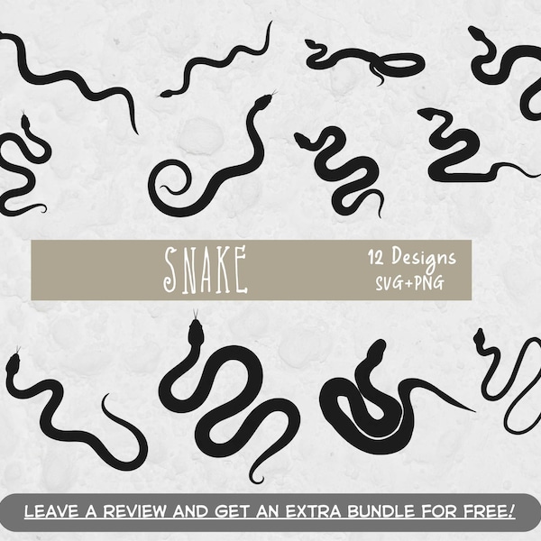 Snake Svg, SVG Files for Cricut, Snake Silhouette, Snake Cut File, Zoo Svg, Reptile svg, Snake Clipart, Reptile Clipart, Snakes SVG