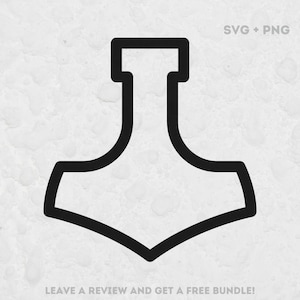 Mjolnir SVG, fichiers Svg pour Cricut, Norse Clipart, Thor SVG, Thor’s Hammer SVG, Norse Svg, Norse Clipart, Viking Age Symbol Svg, Hammer Svg