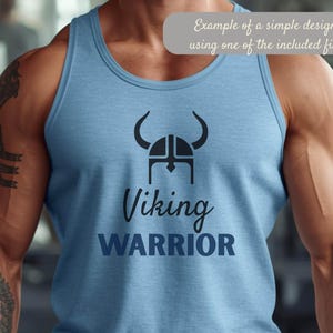 Viking Helmet Svg Bundle, Norse Helmet Clipart, Warrior Helmet Cut File, Cricut Viking, Nordic SVG, Pagan, Tattoo Design image 4