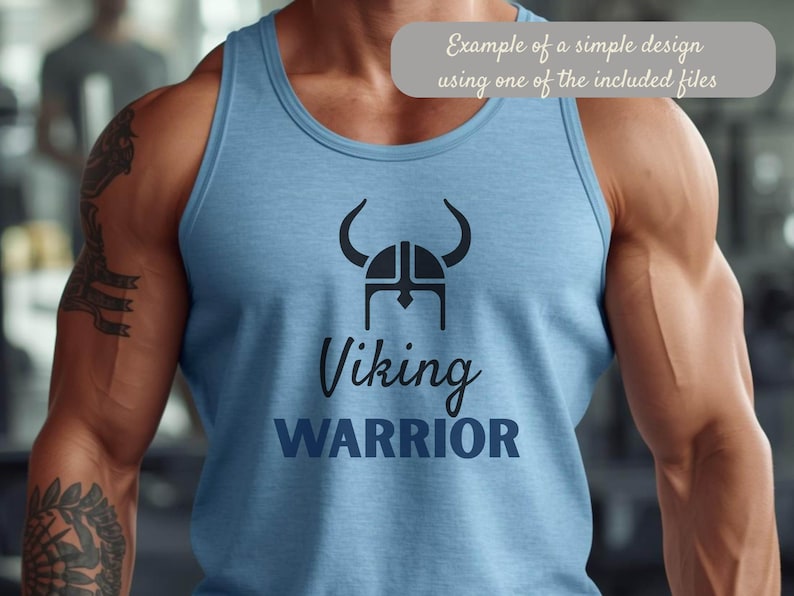 Viking Helmet Svg Bundle, Norse Helmet Clipart, Warrior Helmet Cut File, Cricut Viking, Nordic SVG, Pagan, Tattoo Design image 4