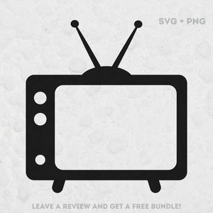 Televisión SVG, archivos Svg para Cricut, Retro TV Svg, Retro Television Clipart, Television Frame Svg, Frame Cut File, Tv Frame Clipart Image