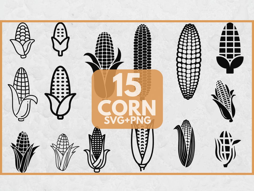 Corn SVG Bundle, SVG Files for Cricut, Corn Clipart, Farm Svg ...