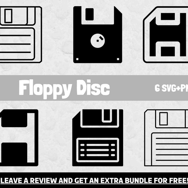 Floppy Disc Svg, SVG Files for Cricut, Retro Gaming Svg, Computer Clipart, 80s Svg, Floppy Disc Clipart, Retro Computer SVG, Disc Cut File