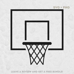 Basketball Hoop SVG, SVG Files for Cricut, Basketball Clipart Image