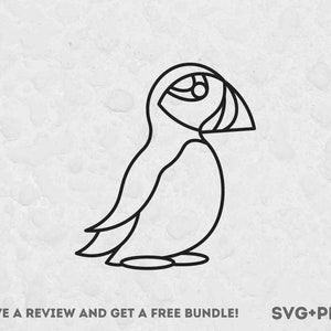 Macareux oiseau Svg, fichiers Svg pour Cricut, oiseau Svg, oiseau Clipart, oiseau contour, observateur d’oiseaux, macareux oiseau Clipart, Macareux oiseau coupe fichier, SVG