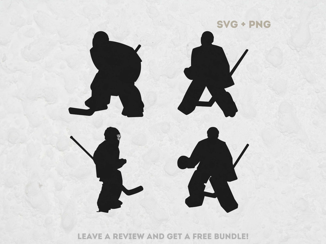 Ice Hockey Goalie Svg, SVG Files for Cricut, Hockey Silhouette, Hockey