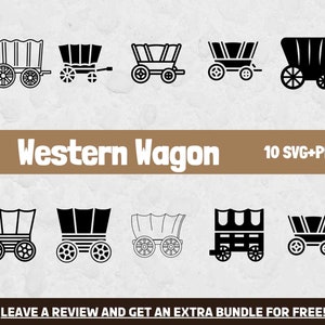 Paquete SVG de vagón occidental, archivos SVG para Cricut, imágenes prediseñadas occidentales, SVG de vaquero, imágenes prediseñadas de vagón, svg de granja, imágenes prediseñadas de vaquero, imágenes prediseñadas de Texas