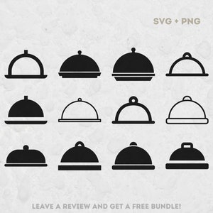 Voedsel cover SVG, SVG-bestanden voor Cricut, voedsel clipart, catering SVG, ober SVG, restaurant SVG, catering lade SVG, restaurant PNG, gesneden bestand