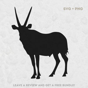 Antelope Silhouette SVG, SVG Files for Cricut, Antelope Svg, Animal Clipart, Gazella SVG, Antelope Cut File, Antilope Svg, Animal Silhouette