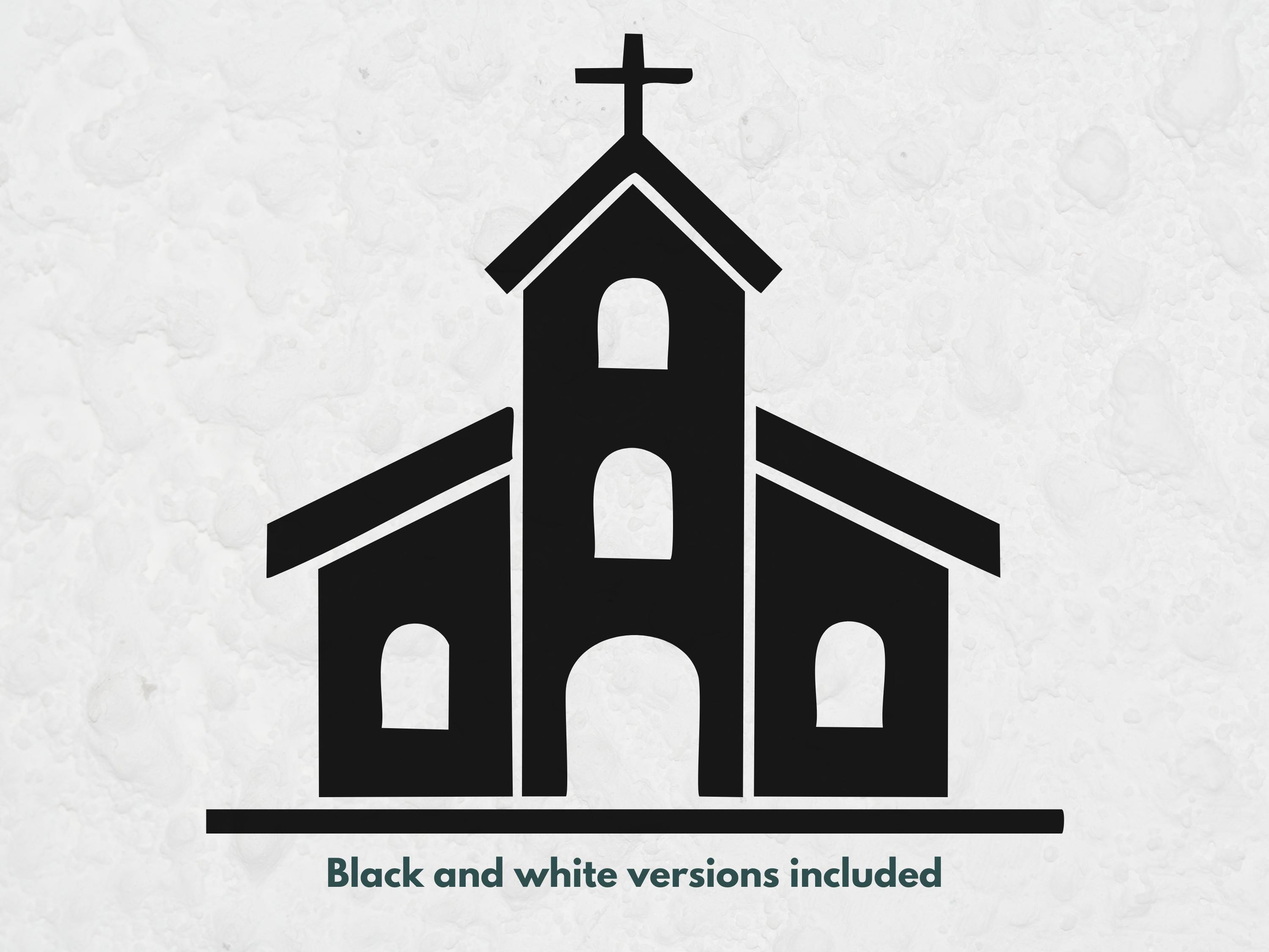 Church SVG, Church Silhouette SVG, Christian Church Cut File, Church ...