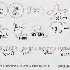 Sister Quotes SVG Bundle, SVG Files for Cricut, Sister Svg, Sisters Svg, Funny Sister SVG, Sister Png, Sister Design Svg, Sister Love Png