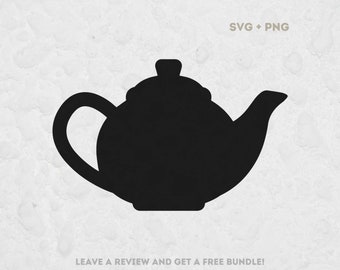 Tea Pot SVG, SVG Files for Cricut, Tea Pot Cut File, Tea Pot Vector, Drink Clipart, Tea Party, Tea Svg, Tea PNG, Tea Clipart, Tea Silhouette