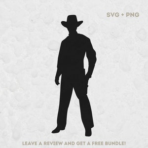 Cowboy Silhouette SVG Cut File, Svg files for Cricut, Cowboy Clipart, Western Svg, Cowboy SVG, Cowboy Png, Texas SVG