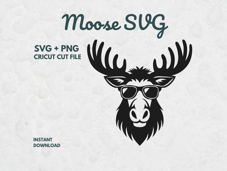 Moose Riders Svg Moose SVG, Funny Moose SVG, Moose With Sunglasses Svg, Cool Moose PNG ...