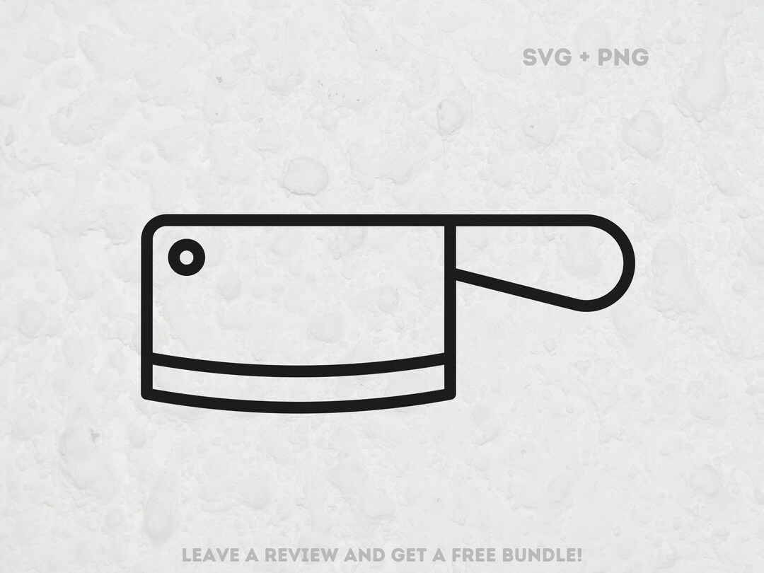 Meat Cleaver SVG, Svg Files for Cricut, Knife SVG, Butcher Clipart