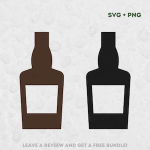 Botella de whisky Svg, archivos SVG para Cricut, silueta de botella de whisky, whisky SVG, diseño de whisky, imágenes prediseñadas de whisky, amante del whisky svg, bebida