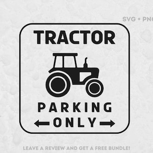 Trekker Svg, Trekker Teken SVG, Parkeren SVG, Svg-bestanden voor Cricut, Trekker Parkeren Alleen, Boerderij Svg, Boerderij Teken
