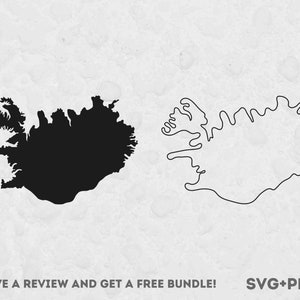 Islande SVG, Islande contour, Islande solide, fichiers Svg pour Cricut, téléchargement immédiat, Islande coupe fichiers, vecteurs Islande, Europe Svg